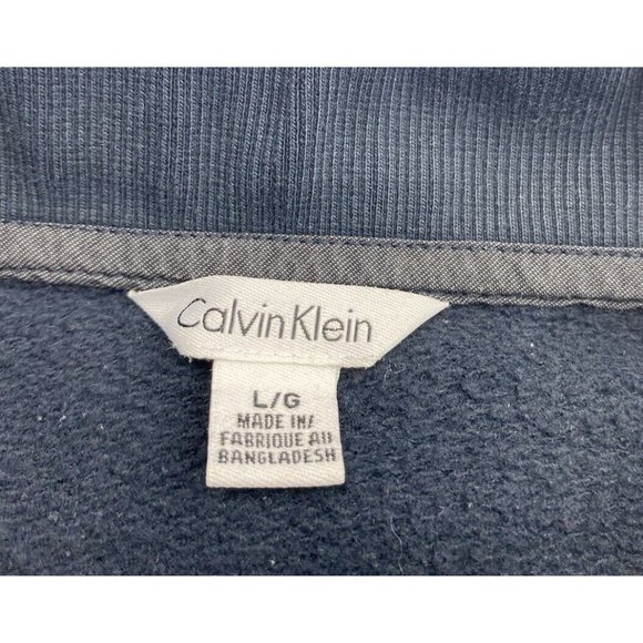 Calvin Klein Men's Sweater Large navy blue Great Pre Owned Condition! - Picture 4 of 9